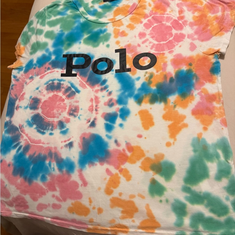Polo by Ralph Lauren Women’s Tie-Dye Shirt - Blue, Pink, Orange